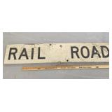 Vtg. Rail Road Sign