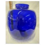 Vtg.Blenko Colbalt Blue Art Glass "Pill" Vase