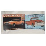2 Vtg. Style Metal Wall signs Chevrolet