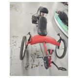 Tadpole style recumbent Tricycle  no charger