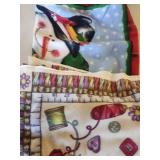 Christmas Throw Blanket, Sewing Throw Blanket