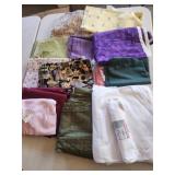 Tote with fabric remnants