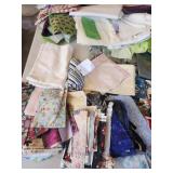 Pink Container Full of Remnants , Fabric quilt