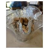 Vintage Ice-glass Vase, Quarks