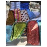 Metal storage , Fabric Pieces & Fabric Remnants