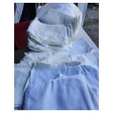 White Fabric Remnants & Pieces