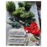 5 Green Garland,  7 Strands of Christmas Lights
