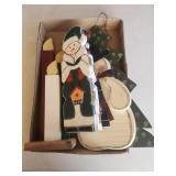 Christmas Decorations Wooden Snowman