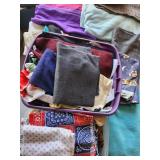 2 Containers Fabric Pieces , Fabric Remnants