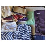 Fabric Remnants,Napkins, Cloth Placemats, Blue