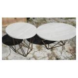 Steve Silver Rowyn Round End Table & Coffee Table