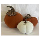 3 Cloth Pumpkins
