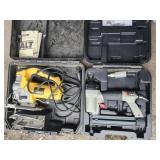 Porter Cable Nail Gun, Dewalt Electric Jigsaw