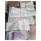 Fabric Remnants,  Vtg. Cloth Napkins, Craft Cuts
