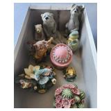 3 Vtg. Stoneware Texture Quarry Critters,