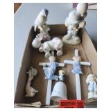 Precious Moments Cow , Clown ,Homco Bell,