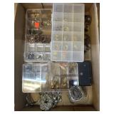 Vtg. Costume  Jewelry,  With Divided Cases