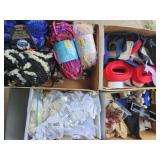 4 Boxes of sewing accessory, Lace & Wide