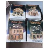 Dickens Village Ceramic Candle Holders