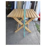 Wooden  Slatted Collapsible Table