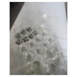 Vtg. Roly Poly lowball whiskey Glasses,