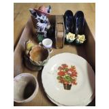 Vtg. 2 Porcelain High Heel Shoes , Vtg. Italian