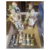 VTG, Hand Painted Bisque & Porcelain Figures