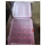 2 Sterilite Ornament storage Container