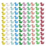 160 Piece Tiny Ducks 10 Colors Decorations for
