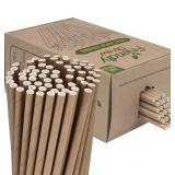 Friendly Straw 300 Pack Biodegradable Kraft Paper