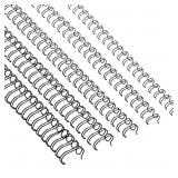 100 Pcs Twin Loop Wire Binding Spines Black