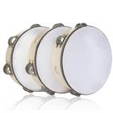 New 3 Pack 8 inch Tambourine for Adults Hand Held