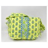 New Vera Bradley Linsay Purse	Bermuda Blue Flat,