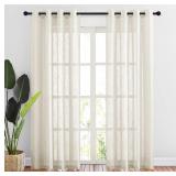 New NICETOWN Linen Textured Sheer for Living Room