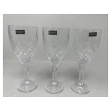 New (3) Dublin Collection Wine Glasses