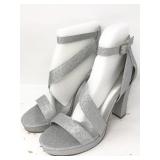 Dream Paris Silver Heels, Size 9, Appear Gently