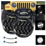 7inch 75W Round LED Headlamp with Daytime Running