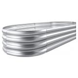 Land Guard Galvanized Raised Garden Bed Kit,