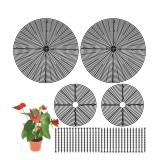 Newtay 4 Pcs Plant Pot Grid Soil Protector Covers