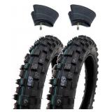MMG Set of 2 Knobby Tires 2.50-10 with Matching