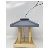 Wooden pavilion bird feeder previously owned