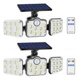Outdoor Solar Powered Flood Lights, KwafoTri 138