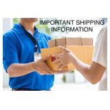*Important shipping informationThis is