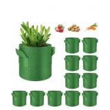 New WHATWEARS 12-Pack 7 Gallon Plant Grow Bags,