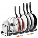 AHNR Expandable Pot and Pan Organizers Rack, 10+