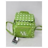 New Brand:  Donna Sharp Green UK Dots Backpack