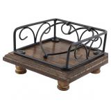 FRESCORR (TM - Handmade Wood and Iron Napkin