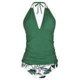 New Yonique Womens Halter Tankini Swimsuits V