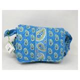 New Vera Bradley Linsay Purse	Bermuda Blue Flat,
