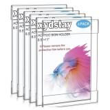 xydstay 6pack Acrylic Wall Sign Holder with 3M